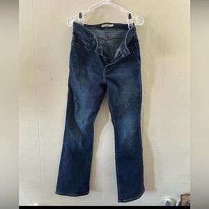 High-Rise Bootcut Women Jeans - Dark Blue